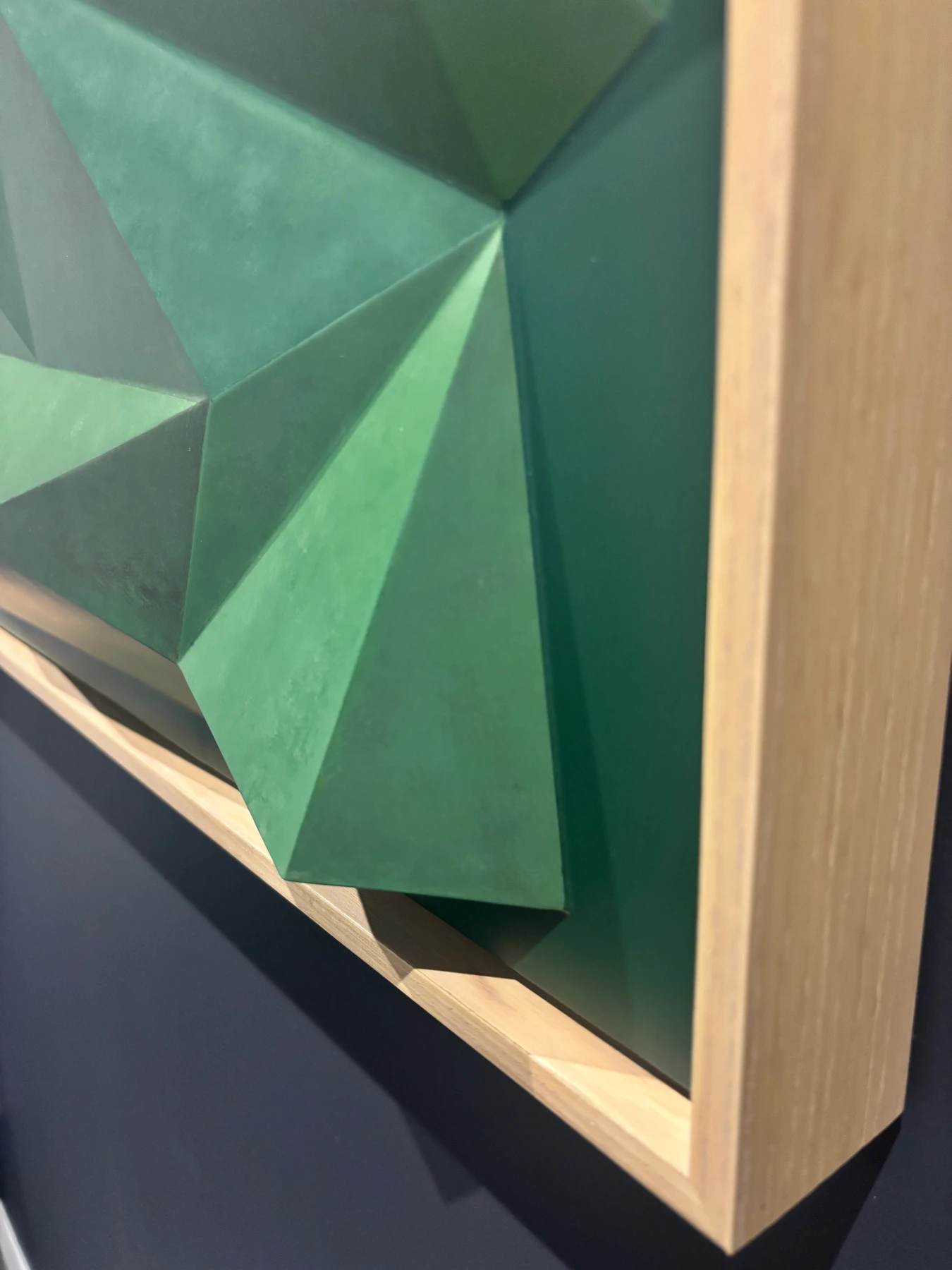 Side view showing the depth of the green relief